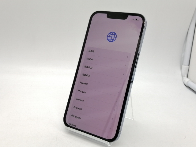 【中古】Apple docomo 【SIMフリー】 iPhone 13 Pro 128GB シエラブルー MLUK3J/A【仙台イービーンズ】保証期間１ヶ月【ランクA】_1