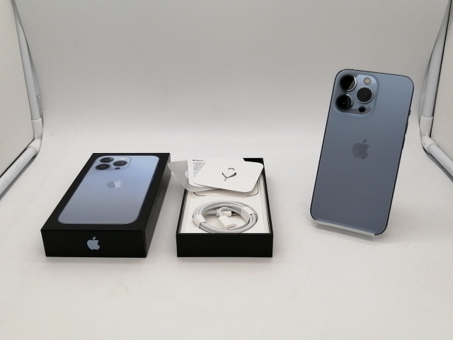 【中古】Apple docomo 【SIMフリー】 iPhone 13 Pro 128GB シエラブルー MLUK3J/A【仙台イービーンズ】保証期間１ヶ月【ランクA】_7