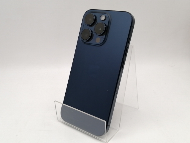 【中古】Apple 国内版 【SIMフリー】 iPhone 15 Pro 128GB ブルーチタニウム MTUA3J/A【仙台駅東口】保証期間１ヶ月【ランクB】