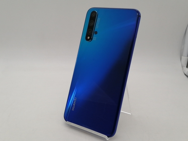 【中古】Huawei 国内版 【SIMフリー】 nova 5T クラッシュブルー 8GB 128GB YAL-L21【札幌南2条】保証期間１ヶ月【ランクB】