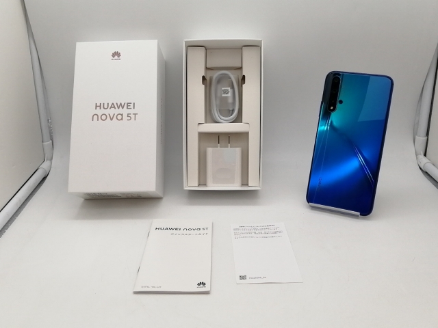 【中古】Huawei 国内版 【SIMフリー】 nova 5T クラッシュブルー 8GB 128GB YAL-L21【札幌南2条】保証期間１ヶ月【ランクB】_7