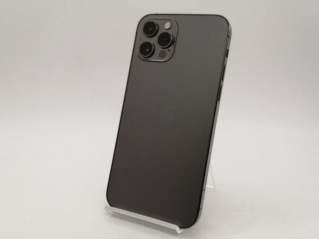 【中古】Apple docomo 【SIMロック解除済み】 iPhone 12 Pro 256GB グラファイト MGM93J/A【札幌南2条】保証期間１ヶ月【ランクB】