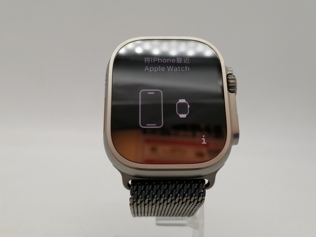 【中古】Apple Apple Watch Ultra2 49mm Cellular ナチュラルチタニウムケース/ナチュラルチタニウムミラネーゼループ (S) MX4M3J/A【札幌南2条】保証期間１ヶ月【ランクA】