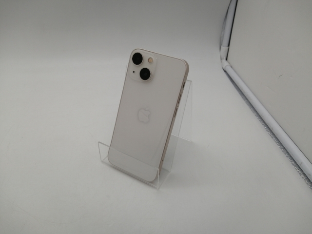 【中古】Apple au 【SIMフリー】 iPhone 13 mini 128GB スターライト MLJE3J/A【札幌南2条】保証期間１週間【ランクC】
