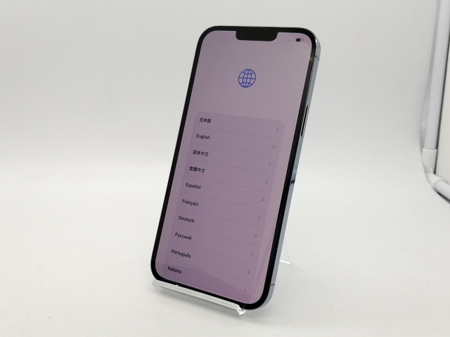 【中古】Apple au 【SIMフリー】 iPhone 13 Pro Max 256GB シエラブルー MLJD3J/A【札幌南2条】保証期間１ヶ月【ランクB】_1