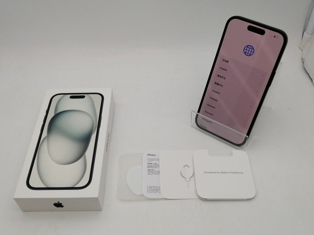 【中古】Apple 国内版 【SIMフリー】 iPhone 15 128GB ブラック MTMH3J/A【仙台イービーンズ】保証期間１ヶ月【ランクA】