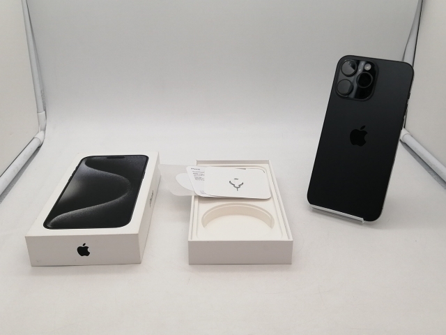 【中古】Apple 国内版 【SIMフリー】 iPhone 15 Pro Max 256GB ブラックチタニウム MU6P3J/A【札幌南2条】保証期間１ヶ月【ランクB】