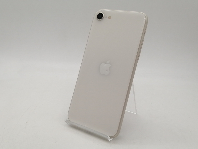 【中古】Apple docomo 【SIMフリー】 iPhone SE（第3世代） 64GB スターライト MMYD3J/A【札幌南2条】保証期間１週間【ランクC】