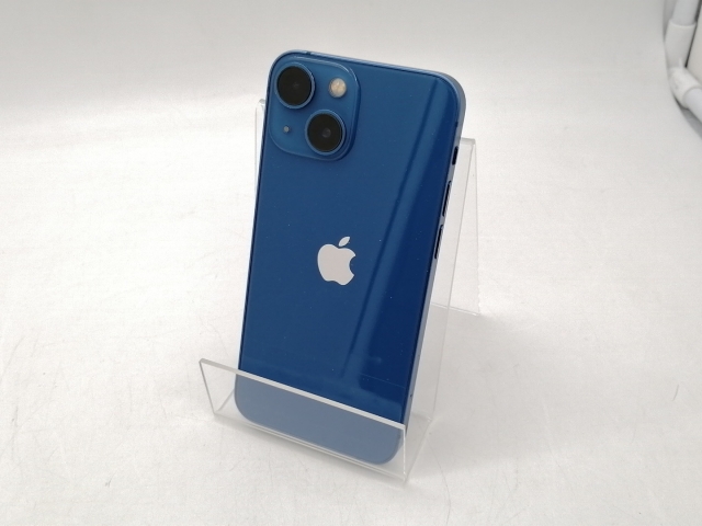 【中古】Apple 国内版 【SIMフリー】 iPhone 13 mini 128GB ブルー MLJH3J/A【札幌南2条】保証期間１週間【ランクC】