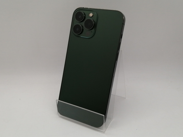 【中古】Apple 国内版 【SIMフリー】 iPhone 13 Pro Max 256GB アルパイングリーン MNCV3J/A【仙台イービーンズ】保証期間１週間【ランクC】