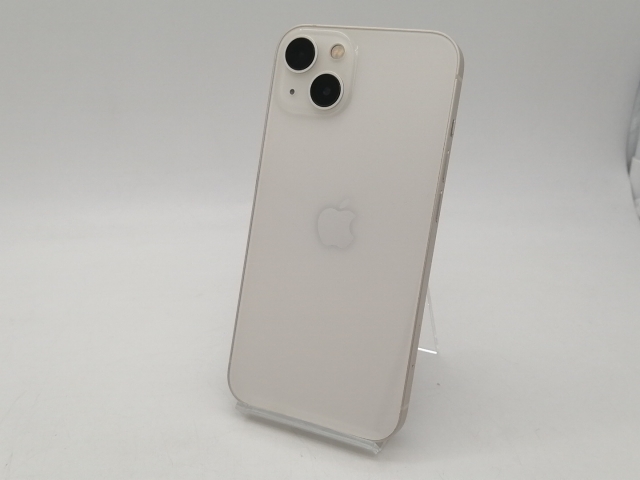 【中古】Apple SoftBank 【SIMフリー】 iPhone 13 128GB スターライト MLND3J/A【札幌南2条】保証期間１ヶ月【ランクB】