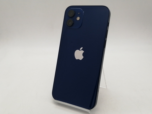 【中古】Apple ymobile 【SIMロック解除済み】 iPhone 12 128GB ブルー MGHX3J/A【札幌南2条】保証期間１週間【ランクC】