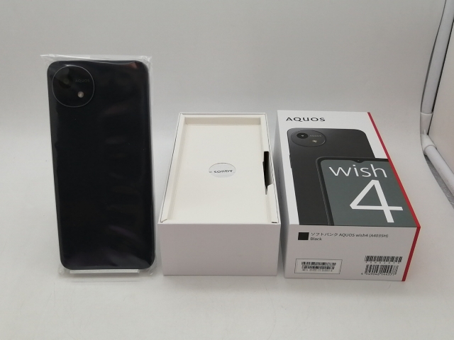 【未使用】SHARP SoftBank 【SIMフリー】 AQUOS wish4 ブラック 4GB 64GB A403SH (法人向けモデル)【秋葉5号】保証期間３ヶ月_2