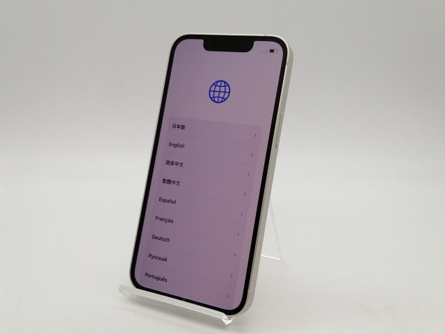 【中古】【赤ロム保証あり】Apple au 【SIMフリー】 iPhone 13 mini 128GB スターライト MLJE3J/A【札幌南2条】保証期間１週間【ランクC】_1