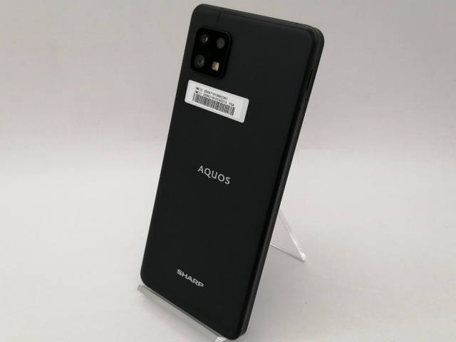 【中古】SHARP 楽天モバイル 【SIMフリー】 AQUOS sense6s ブラック 4GB 64GB SH-RM19s【札幌南2条】保証期間１ヶ月【ランクA】