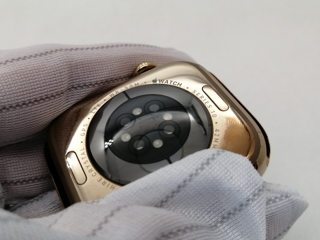 【中古】Apple Apple Watch Series10 42mm Cellular ゴールドチタニウムケース (バンド無し)【札幌南2条】保証期間１ヶ月【ランクB】_6