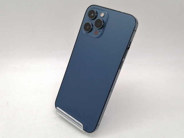 【中古】Apple docomo 【SIMロック解除済み】 iPhone 12 Pro Max 128GB パシフィックブルー MGCX3J/A【仙台イービーンズ】保証期間１ヶ月【ランクB】