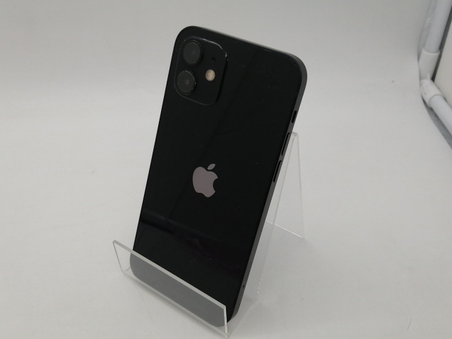 【中古】Apple ymobile 【SIMロック解除済み】 iPhone 12 64GB ブラック MGHN3J/A【札幌南2条】保証期間１ヶ月【ランクB】