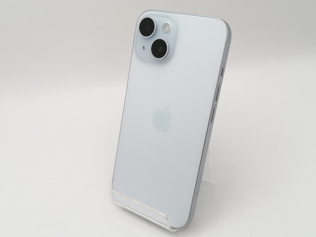 【中古】Apple docomo 【SIMフリー】 iPhone 15 256GB ブルー MTMR3J/A【池袋東口】保証期間１ヶ月【ランクB】