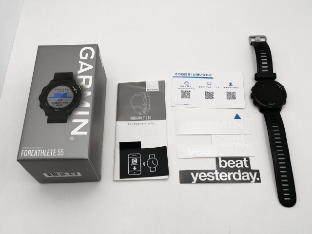中古】Garmin ForeAthlete 55 010-02562-40 -Black【神保町】保証期間 