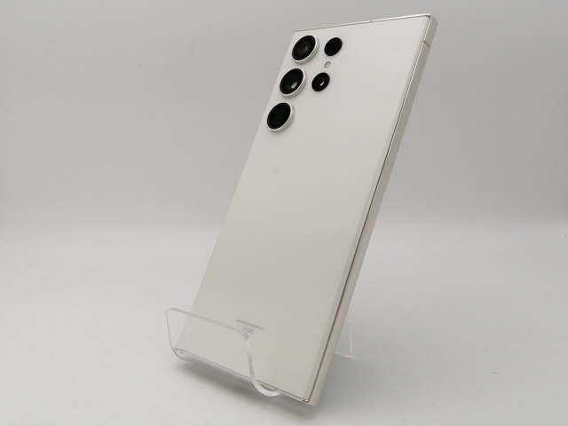 【中古】SAMSUNG au 【SIMフリー】 Galaxy S23 Ultra クリーム 12GB 256GB SCG20【池袋東口】保証期間１ヶ月【ランクA】