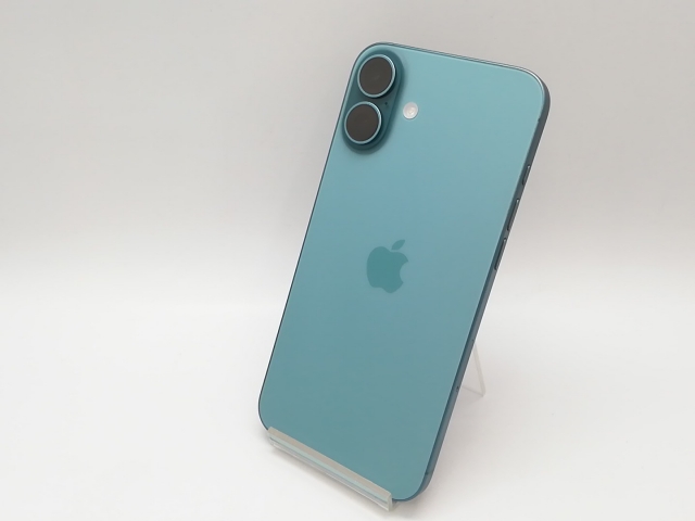 【中古】Apple 国内版 【SIMフリー】 iPhone 16 Plus 128GB ティール MXVF3J/A【鹿児島中町】保証期間１ヶ月【ランクA】