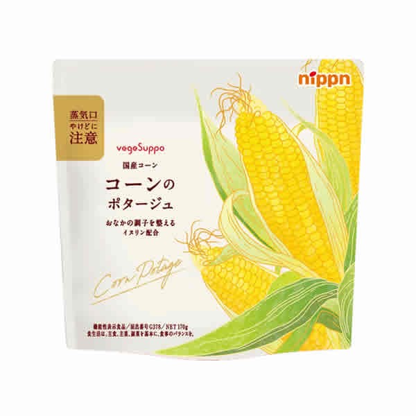 ニップン ベジサポ コーンのポタージュ 170g x1個 (スープ)(保存食