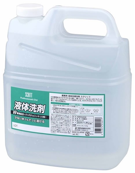 熊野油脂]スクリット 液体洗剤 4L (SCRITT) - 洗濯用洗剤