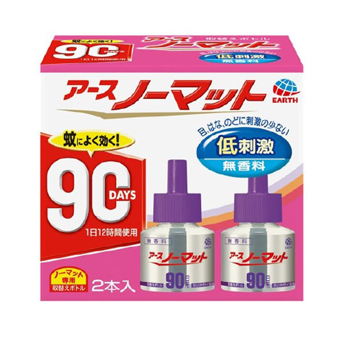 ※一商品※ アースノーマット 90日用 無香料 4.5-12畳用 取替ボトル2本