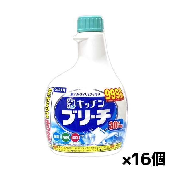 ミツエイ 泡キッチンブリーチ 大容量 付替 520ml 1本 x16個(台所用)