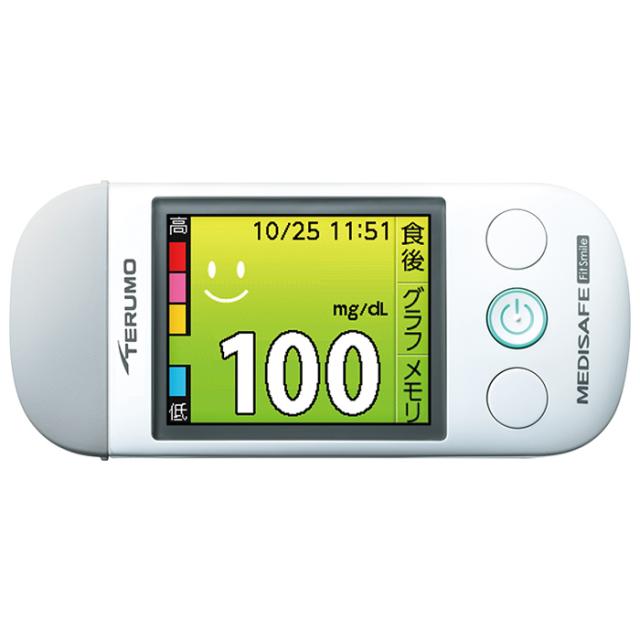 テルモ TERUMOメディセーフフィットスマイル 【本体のみ】 自己検査用グルコース測定器 血糖値測定[高度管理医療機器]