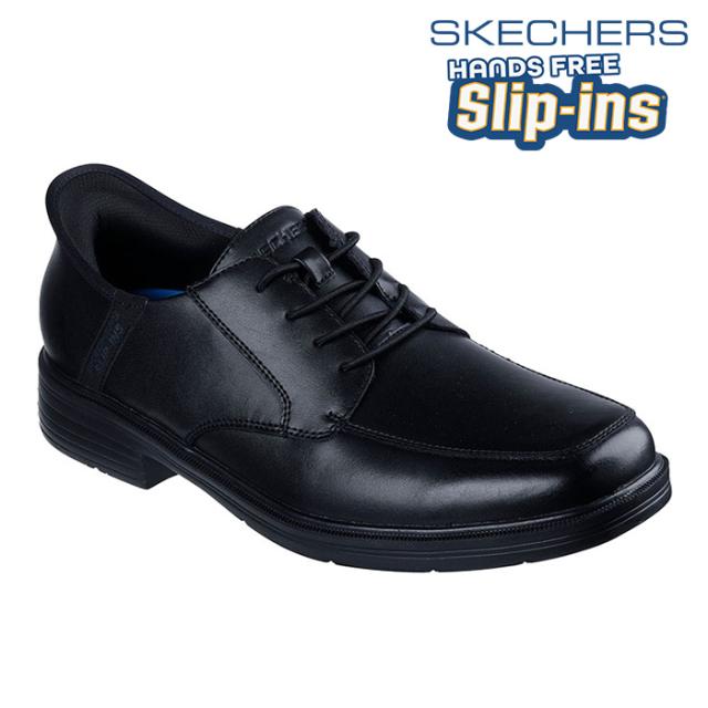 【送料無料】SKECHERS スケッチャーズ メンズ スリップインズ CASWELL-ALFIE シューズ 靴 ハンズフリー　ビジネス 通勤 仕事 レザー 20