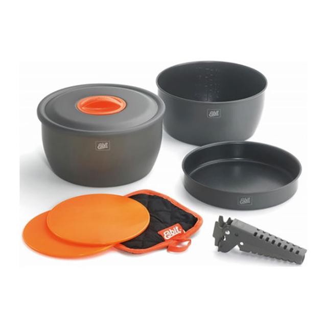 ESBIT エスビット アルミクックセット クッカー 調理 クッキング まな板 鍋 フライパン 軽量 キャンプ ソロキャン ツーリング ESCW2500