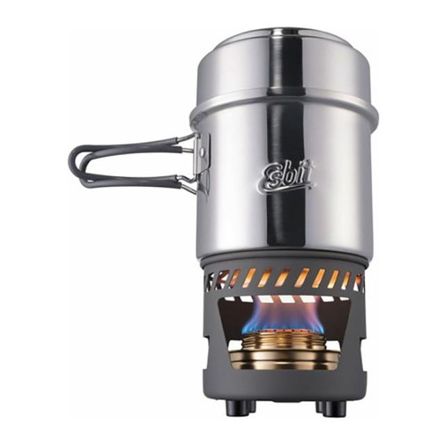 ESBIT エスビット 985ml ステンレスクックセット アルコールバーナー付クックセット クッカー ストーブ バーナー コンロ 調理 クッキン