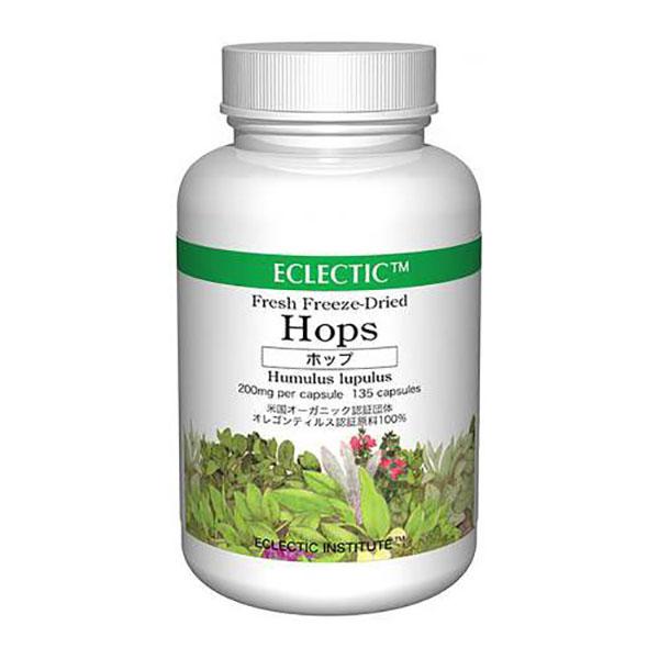 ECLECTIC ホップ(カラハナソウ)200mg×135カプセル FFD135(快眠サポートに)E204(健康食品 ハーブエキス サプリメント)※お取り寄せ1週間