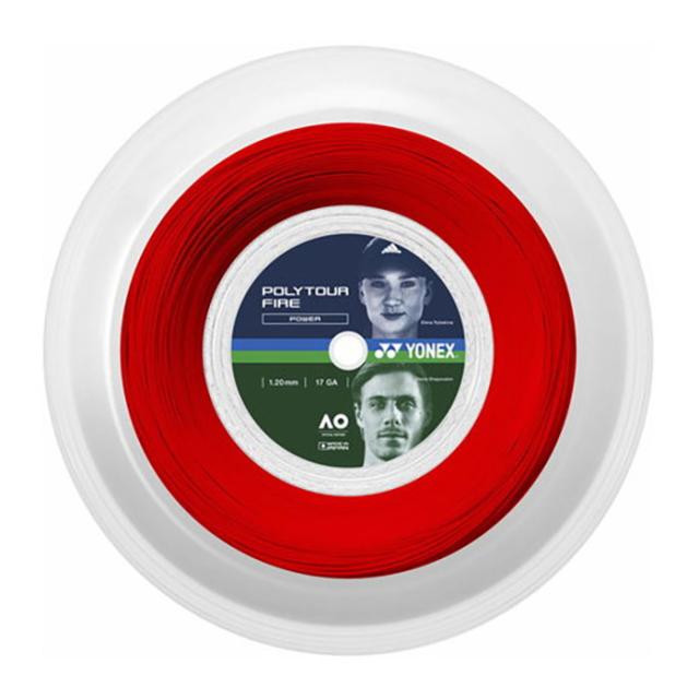 YONEX ヨネックス ポリツアー ファイア120 200m 硬式 テニス ストリング ガット ポリエステル モノ 200m PTF120R2