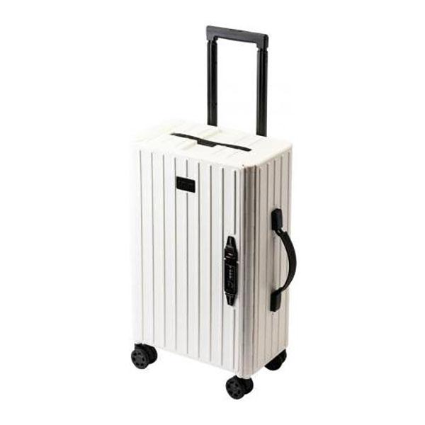 &.FLAT(アンドフラット) キャリーバッグ 35L 世界最薄 折りたたみ TSAロック 静音キャスター マットカラー FL14400002/WH(ホワイト)