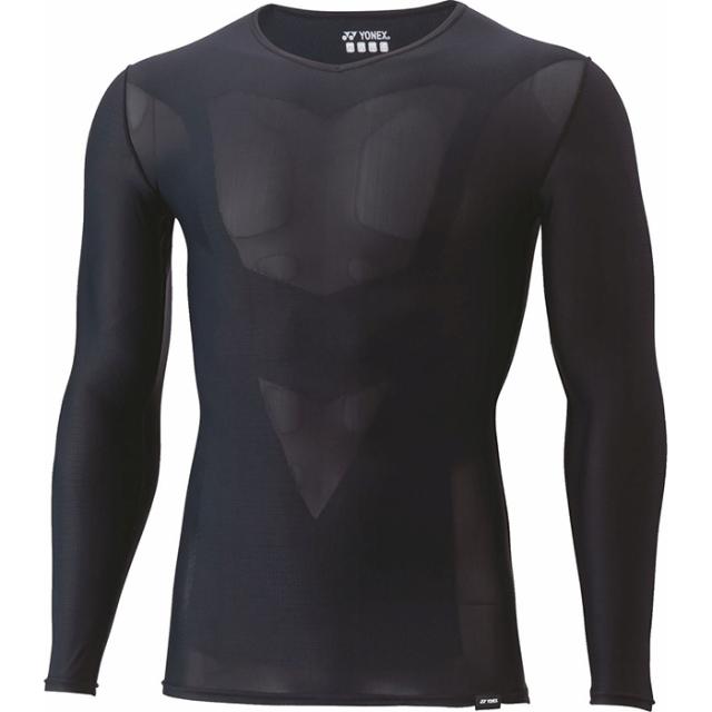 【送料無料】YONEX ヨネックス ユニセックス Vネック長袖シャツ バドミントン テニス アンダー コンプレッション 着圧 STBA1023