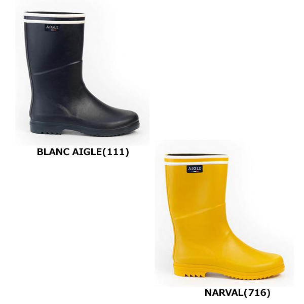 *在庫限り*AIGLE エーグル 男女兼用 ユニセックス シューズ シャンテブーツ ストライプ ラバーブーツZZF8856[返品・交換不可]