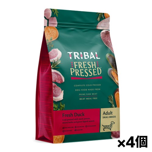 [TRIBAL]トライバル フレッシュダック(スリム) 1.5kg x4個(ドッグフード 犬用ごはん ドライフード ダック 鴨 コールドプレス製法 オラ・