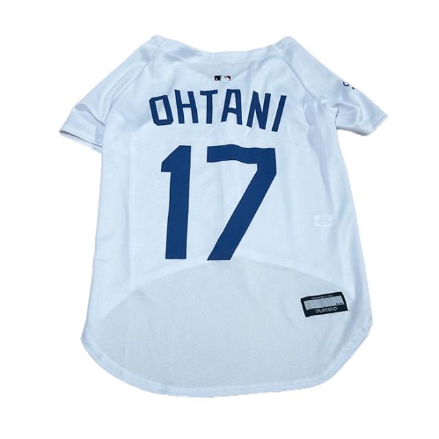 MLB公式 ロサンゼルス ドジャース 大谷翔平選手モデル ユニフォーム 野球 ジャージ ホワイト XXLサイズ Los Angeles Dodgers ペット(ペ