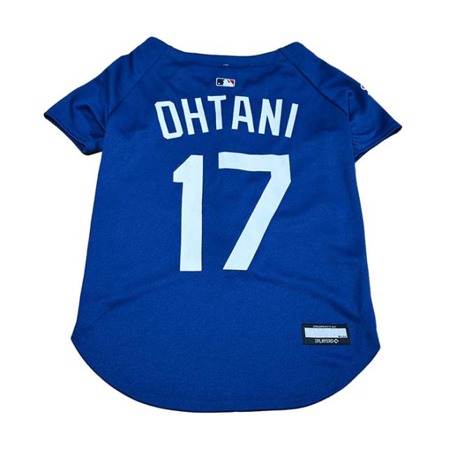 MLB公式 ロサンゼルス ドジャース 大谷翔平選手モデル ユニフォーム 野球 ジャージ ブルー XXLサイズ Los Angeles Dodgers ペット(ペッ