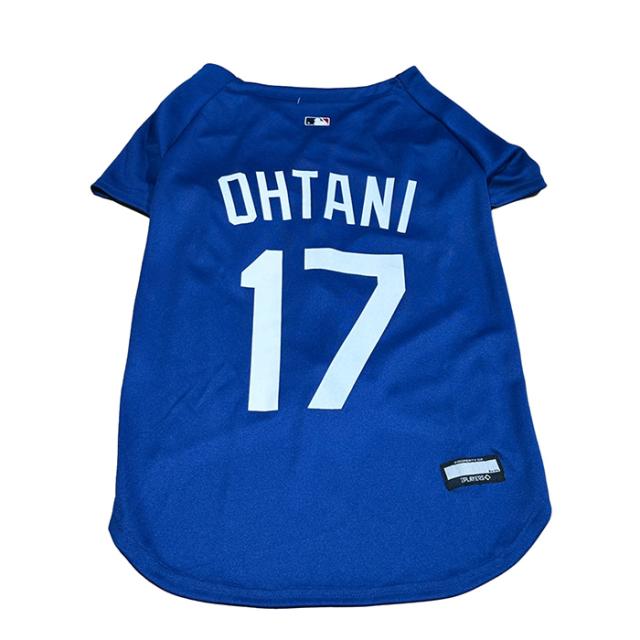 MLB公式 ロサンゼルス ドジャース 大谷翔平選手モデル ユニフォーム 野球 ジャージ ブルー 3XLサイズ Los Angeles Dodgers ペット(ペッ