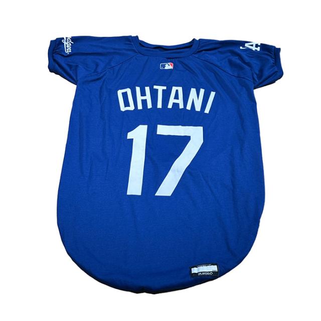 MLB公式 ロサンゼルス ドジャース 大谷翔平選手モデル ユニフォーム 野球 Tシャツ ブルー 3XLサイズ Los Angeles Dodgers ペット(ペッ・