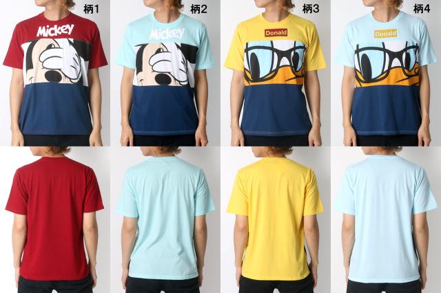 送料無料 Tシャツ メンズ 半袖ｔシャツ カットソー クルーネック Disney ディズニー ミッキー ドナルド 切替 プリントtシャツ ペアルックの通販はau Pay マーケット マルカワ