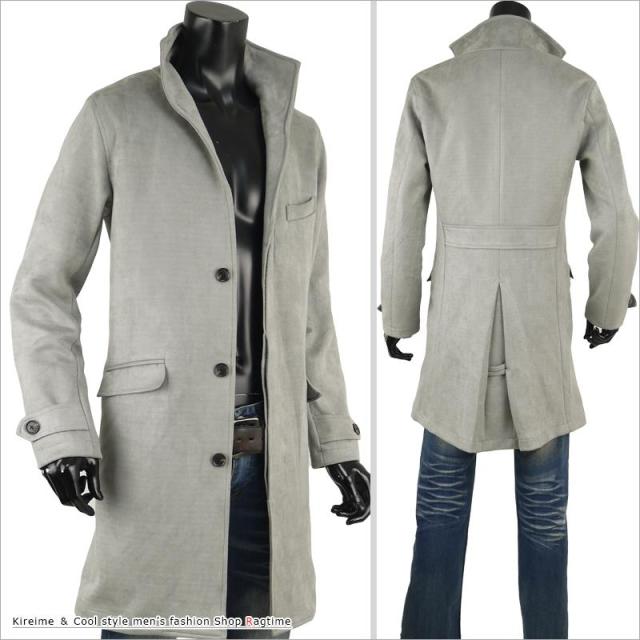 イタリアンカラー コート スエード メンズ スウェード コート ストレッチ素材 立ち襟 お洒落 B 02の通販はau Pay マーケット ラグタイム
