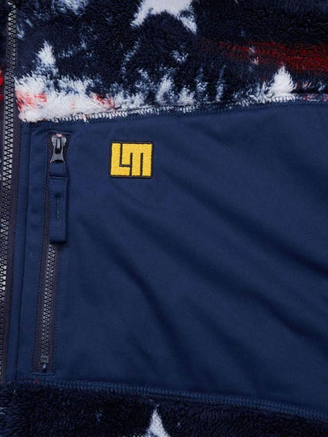 フリースジャケット 総柄 大きいサイズ メンズ 蓄熱 暖か ボアブルゾン スター 星柄 お洒落 C041005-01の通販は