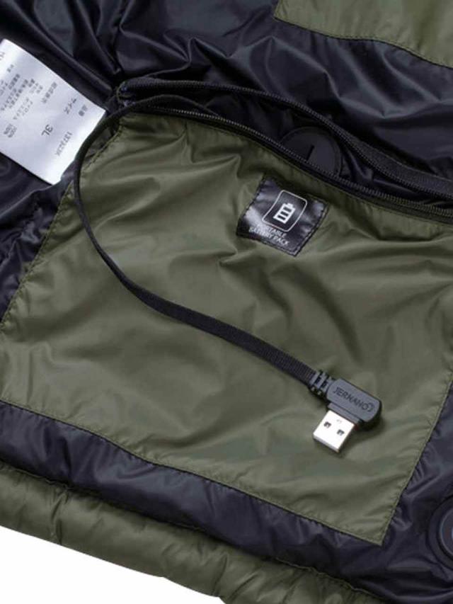 ヒーターベスト 大きいサイズ メンズ 電熱 暖か 中わたベスト 胸