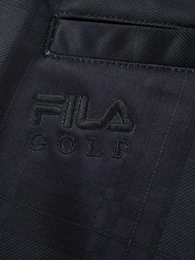 ゴルフパンツ チェック柄 大きいサイズ メンズ 暖か フリース ストレッチ FILA GOLF フィラ C060920-05