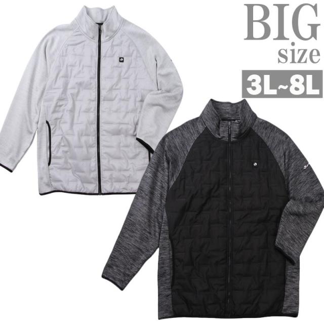 フリースブルゾン 大きいサイズ メンズ ボンディング タフタ キルト PHITEN ファイテン C061105-05